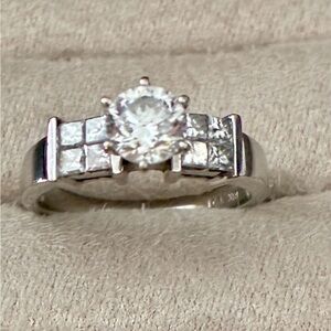 Elegant WG Bridal Ring